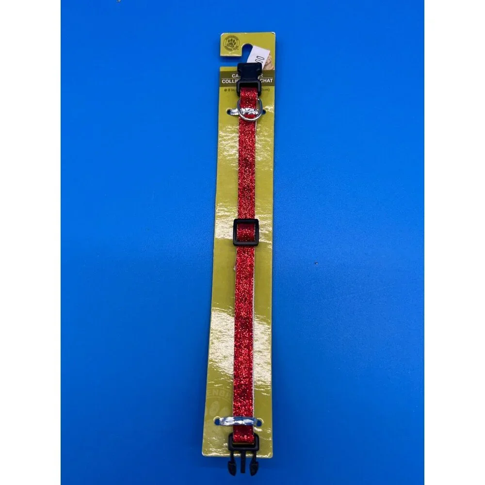 Greenbrier Red Glitter Cat Collar 8